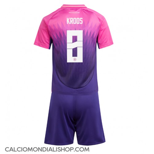 Maglie da calcio Germania Toni Kroos #8 Seconda Maglia Bambino Europei 2024 Manica Corta (+ Pantaloni corti)